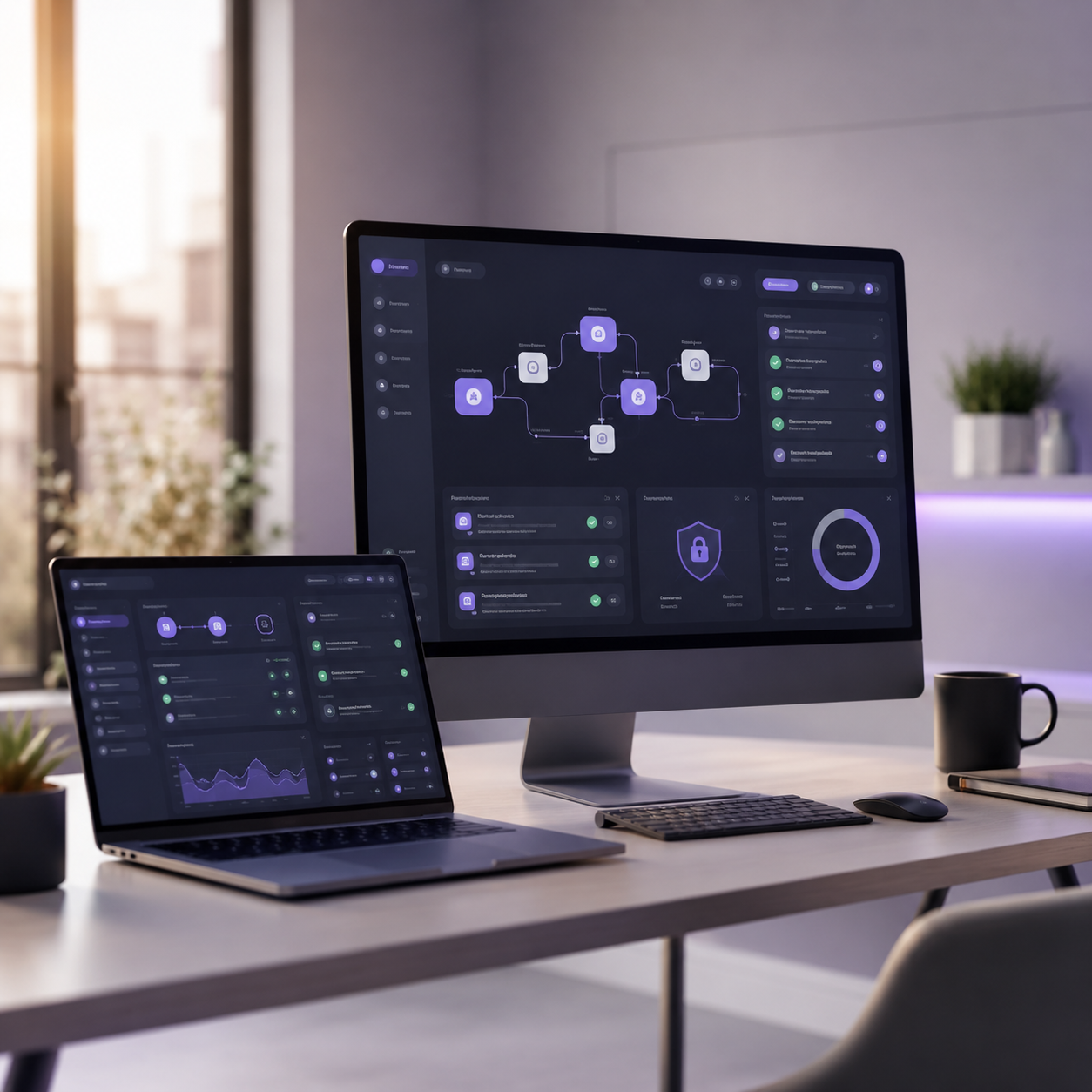 Millerweb brand illustration representing ethical AI and Virtual CTO